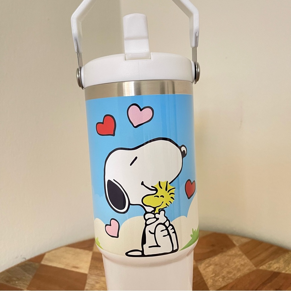 Snoopy 30oz tumbler Flip Straw 30 oz cup birthday gift for her.
Brand New Stainl - Picture 5 of 7